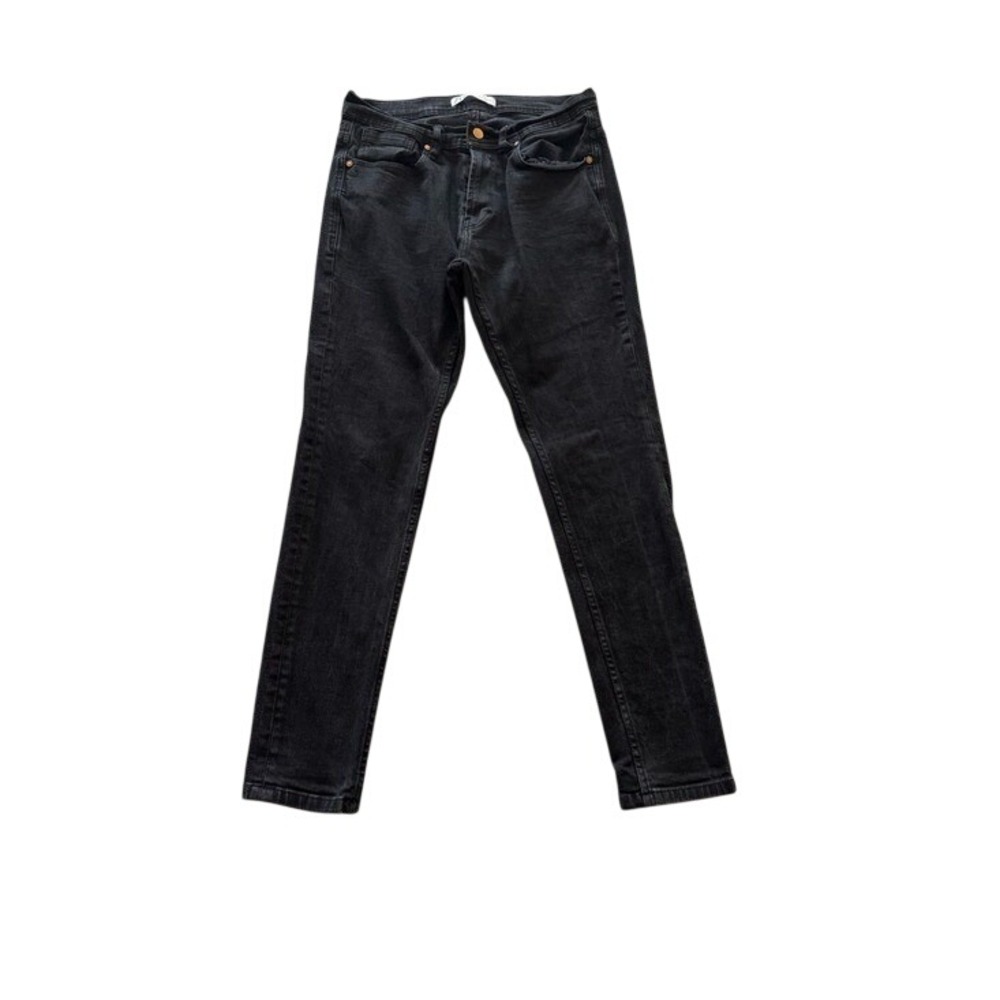 Zara Black Wash Skinny Jeans Men's Size 32 Stretch Denim EU 42 USA 32 - Picture 1 of 9